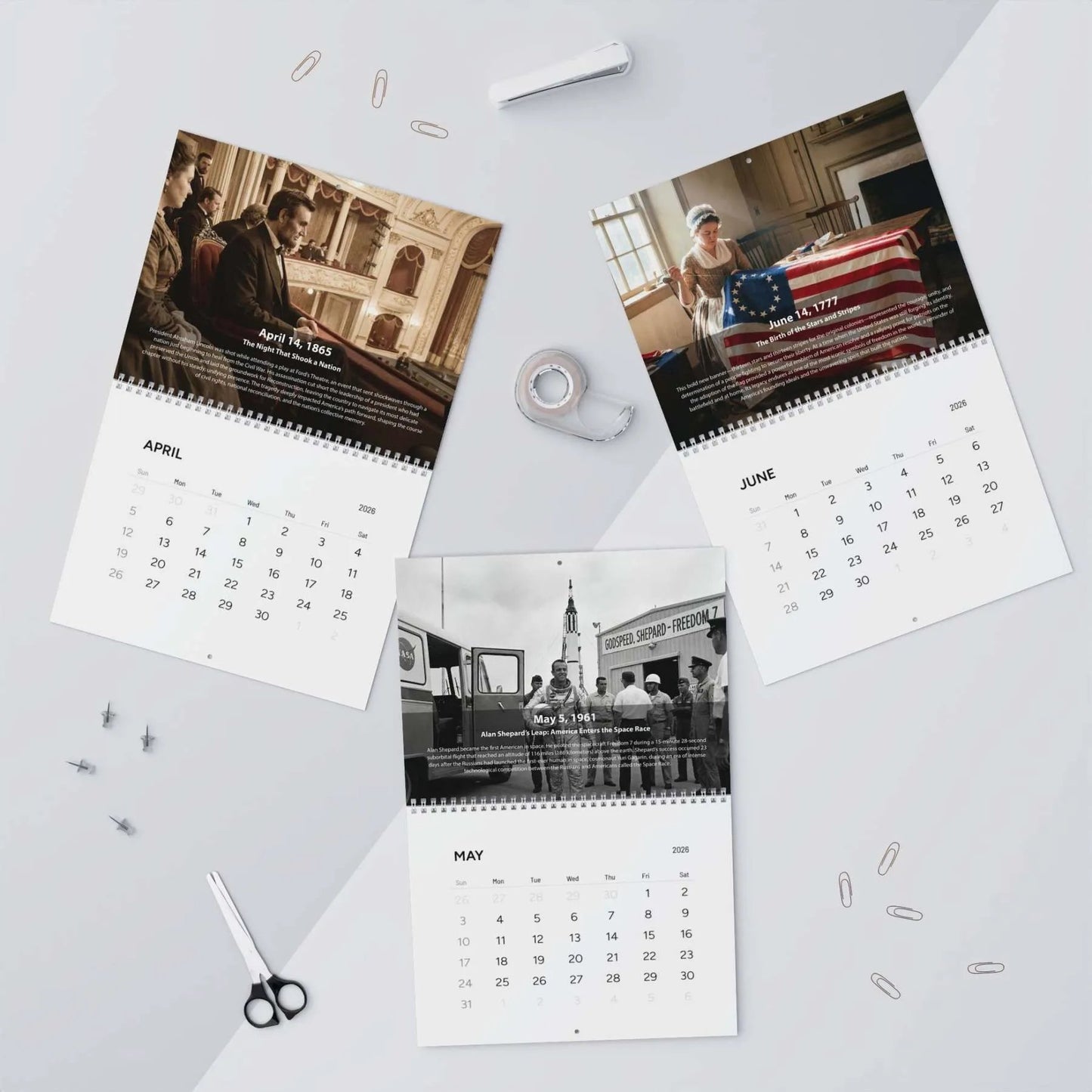🔥Last Day 50% OFF🔥America's 250th Anniversary 2026 Calendar