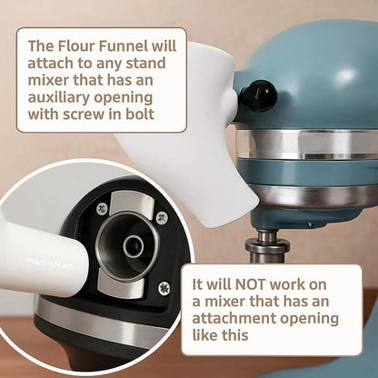 🔥LAST DAY 50% OFF - ✨Flour Funnel for Kitchen Aid Stand Mixer