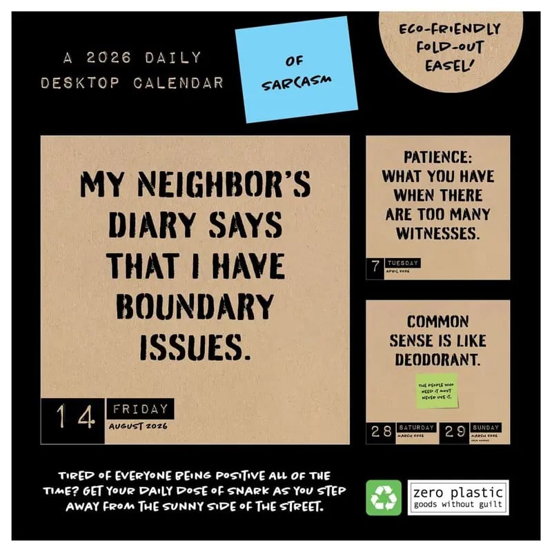 🔥Last Day 49% OFF - 📅Anti Affirmations 2026 Desk Calendar