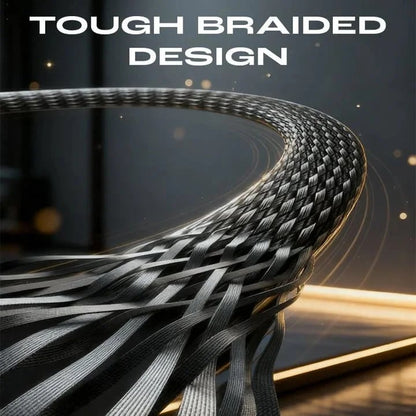 ⚡Official Authorized | MFi-Certified Cables🔥 2-in-1 Invisible Holder Charger Cable - 240W Fast Charging Cord with Built-In Phone Stand