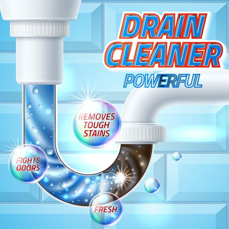 🔥LAST DAY 50% OFF -Powerful & Gentle Pipe Dredging Agent -For Kitchen & Toilet Pipelines