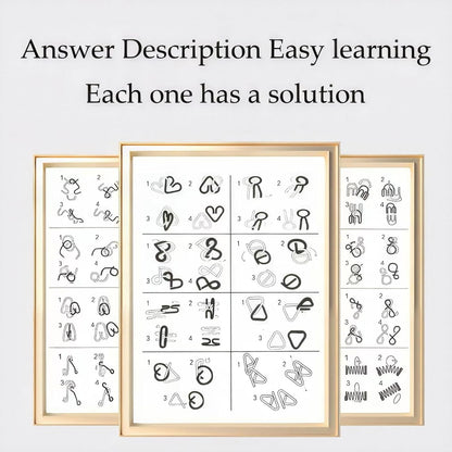 The Best  Gift🎁 Metal Montessori Puzzle Solving