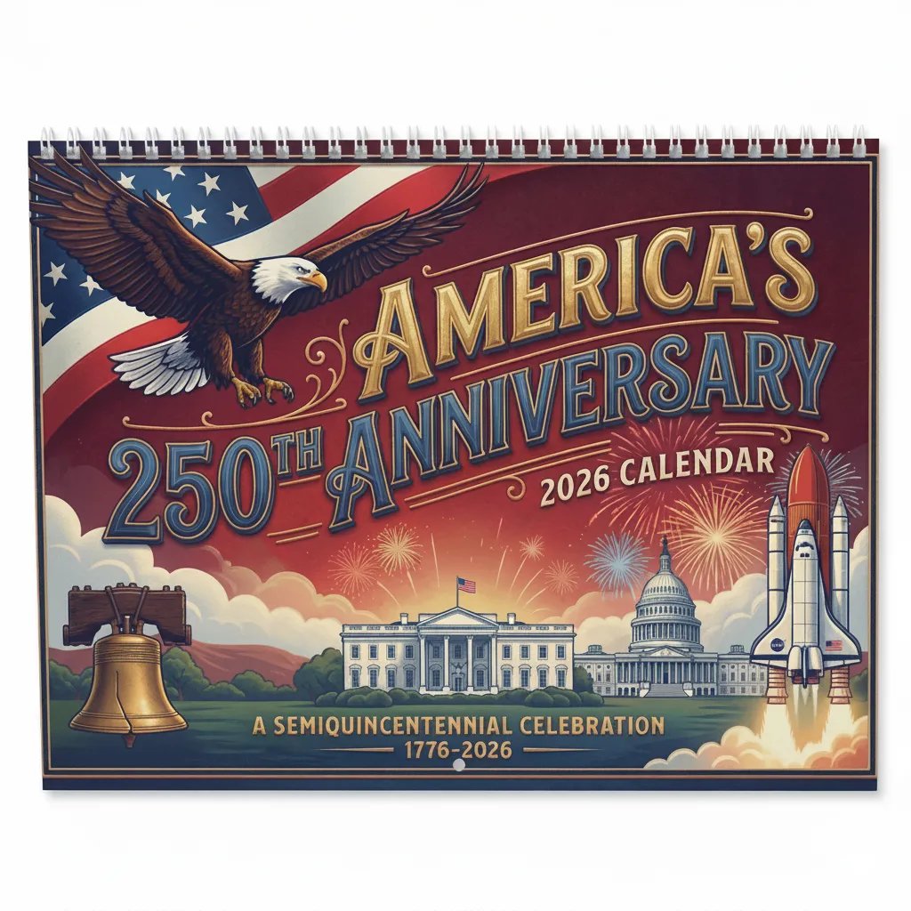 🔥Last Day 50% OFF🔥America's 250th Anniversary 2026 Calendar